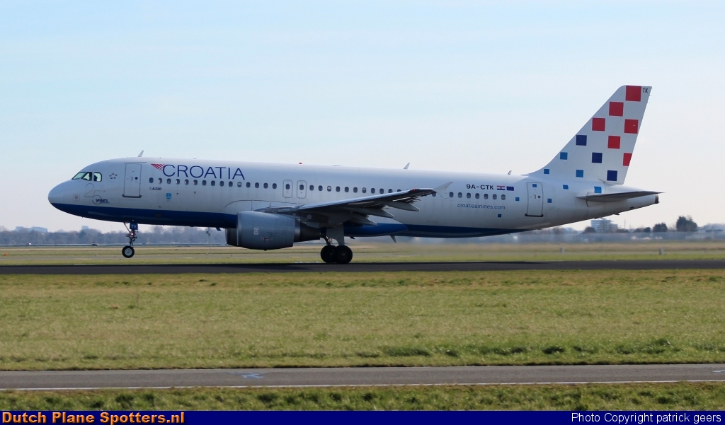 9A-CTK Airbus A320 Croatia Airlines by patrick geers