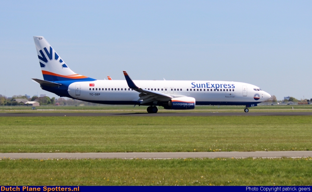 TC-SEP Boeing 737-800 SunExpress by patrick geers