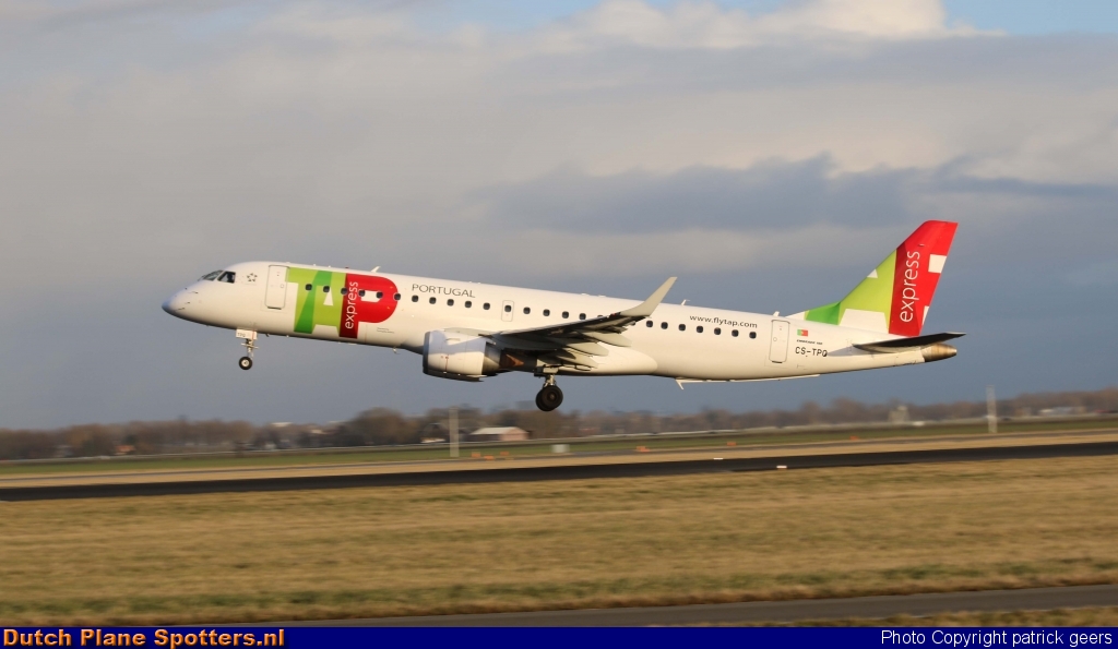 CS-TPQ Embraer 190 PGA Portugalia Airlines (TAP Express) by patrick geers