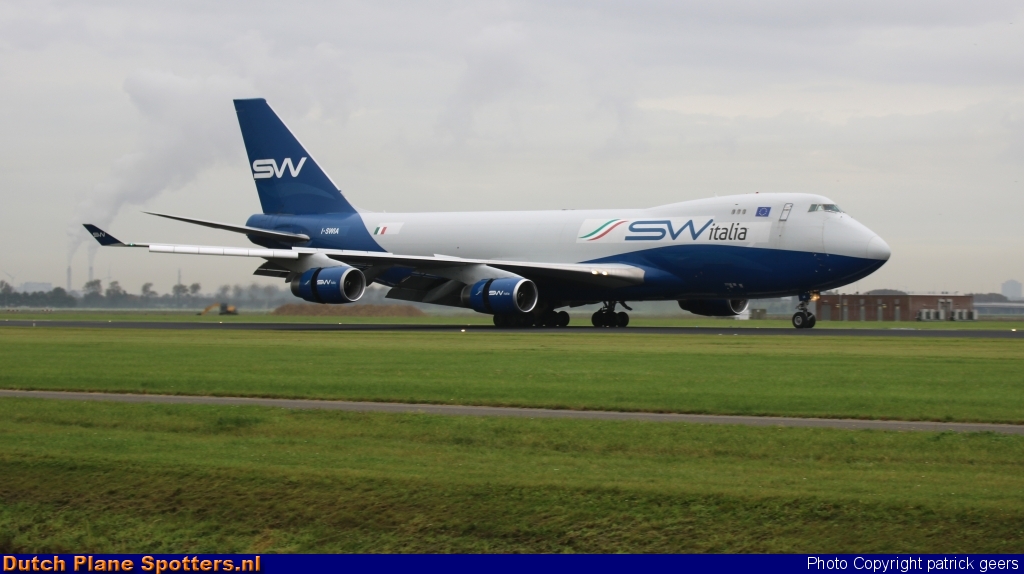 I-SWIA Boeing 747-400 Silk Way Italia Airlines by patrick geers