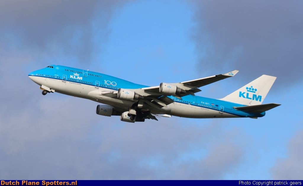 PH-BFI Boeing 747-400 KLM Royal Dutch Airlines by patrick geers