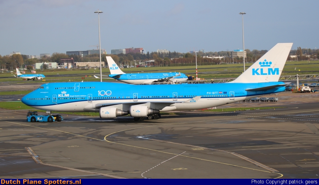 PH-BFT Boeing 747-400 KLM Royal Dutch Airlines by patrick geers