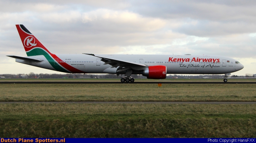 5Y-KZY Boeing 777-300 Kenya Airways by HansFXX