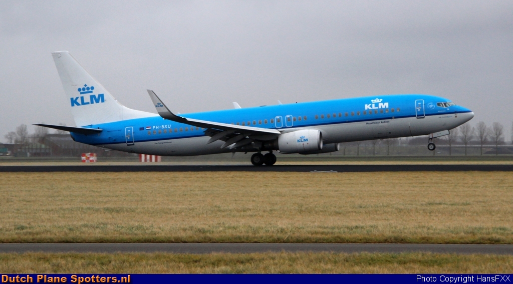 PH-BXU Boeing 737-800 KLM Royal Dutch Airlines by HansFXX