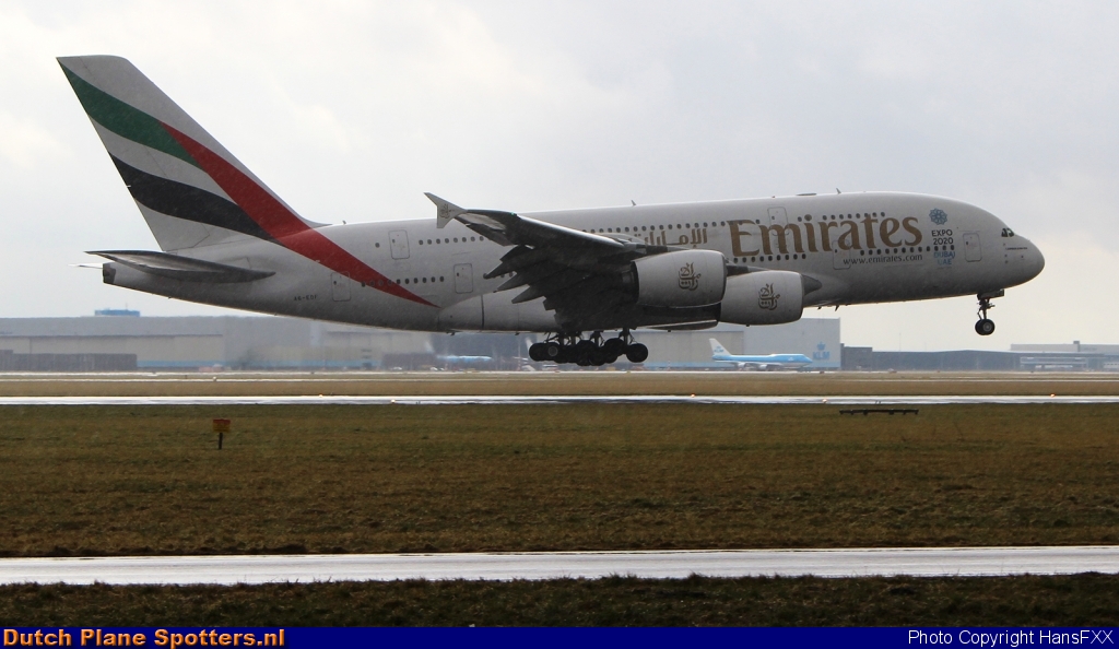 A6-EDF Airbus A380-800 Emirates by HansFXX