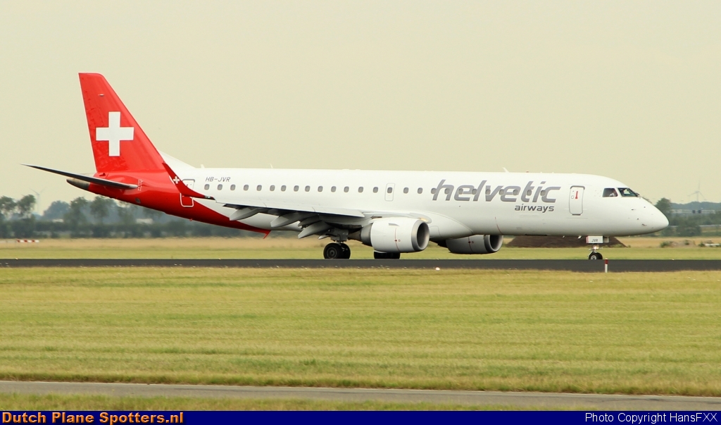 HB-JVR Embraer 190 Helvetic Airways by HansFXX