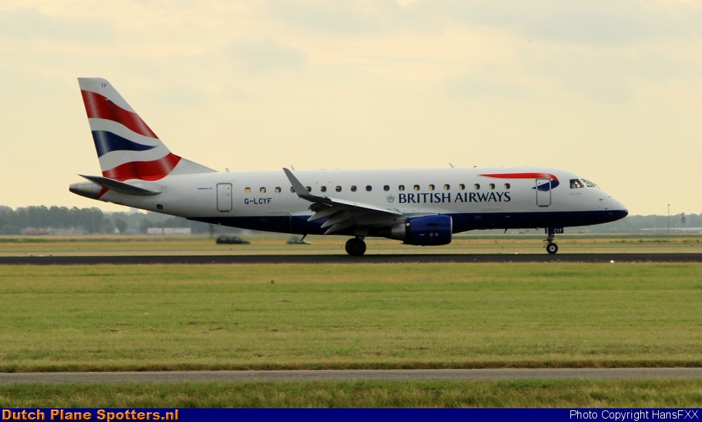 G-LCYF Embraer 170 BA CityFlyer (British Airways) by HansFXX