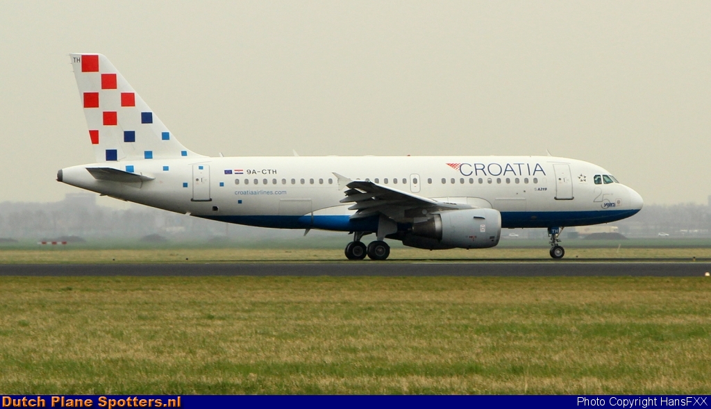 9A-CTH Airbus A319 Croatia Airlines by HansFXX