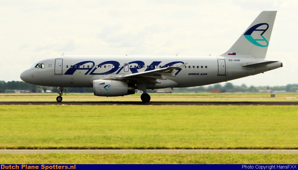 S5-AAR Airbus A319 Adria Airways by HansFXX