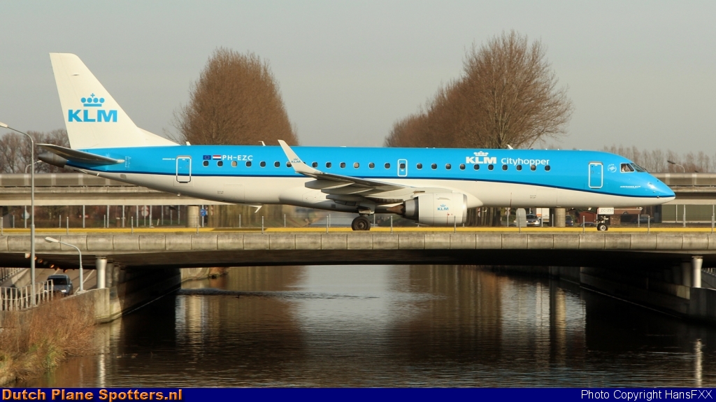 PH-EZC Embraer 190 KLM Cityhopper by HansFXX