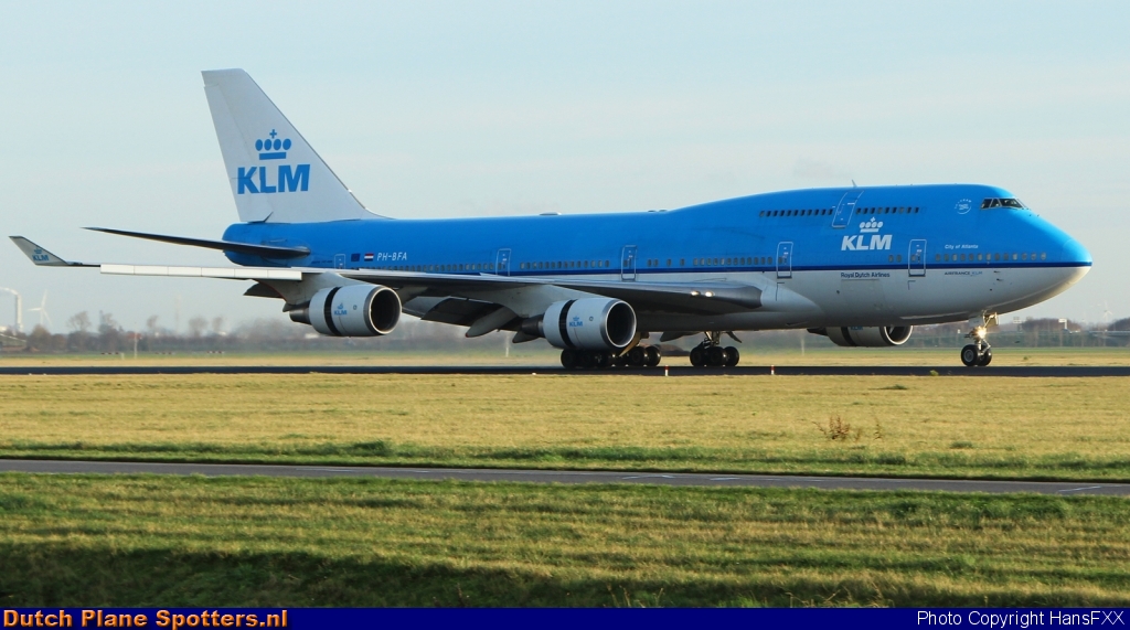 PH-BFA Boeing 747-400 KLM Royal Dutch Airlines by HansFXX