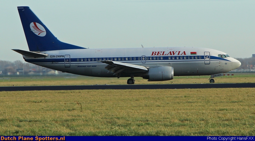 EW-290PA Boeing 737-500 Belavia Belarusian Airlines by HansFXX