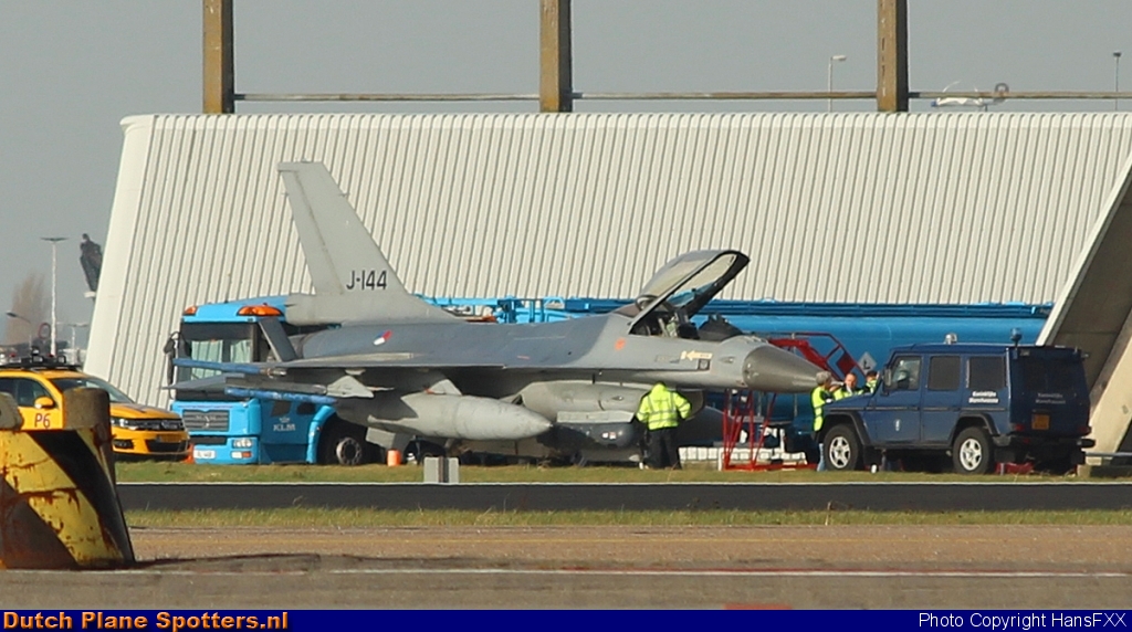 J-144 General Dynamics F-16 Fighting Falcon MIL - Dutch Royal Air Force by HansFXX