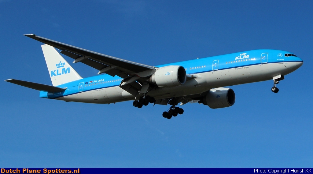 PH-BQB Boeing 777-200 KLM Royal Dutch Airlines by HansFXX