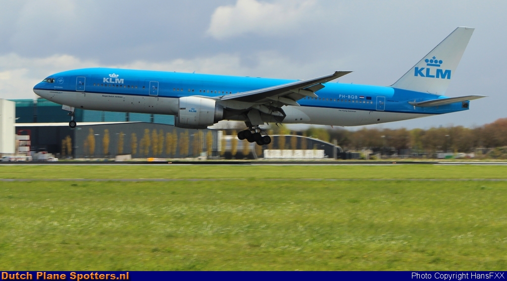 PH-BQB Boeing 777-200 KLM Royal Dutch Airlines by HansFXX