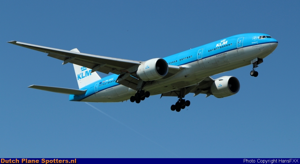 PH-BQE Boeing 777-200 KLM Royal Dutch Airlines by HansFXX