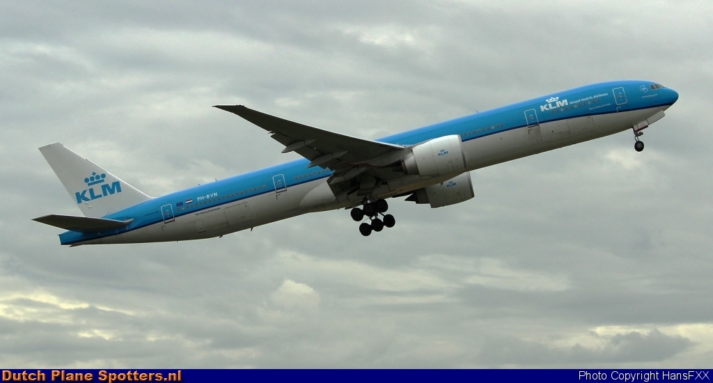 PH-BVN Boeing 777-300 KLM Royal Dutch Airlines by HansFXX