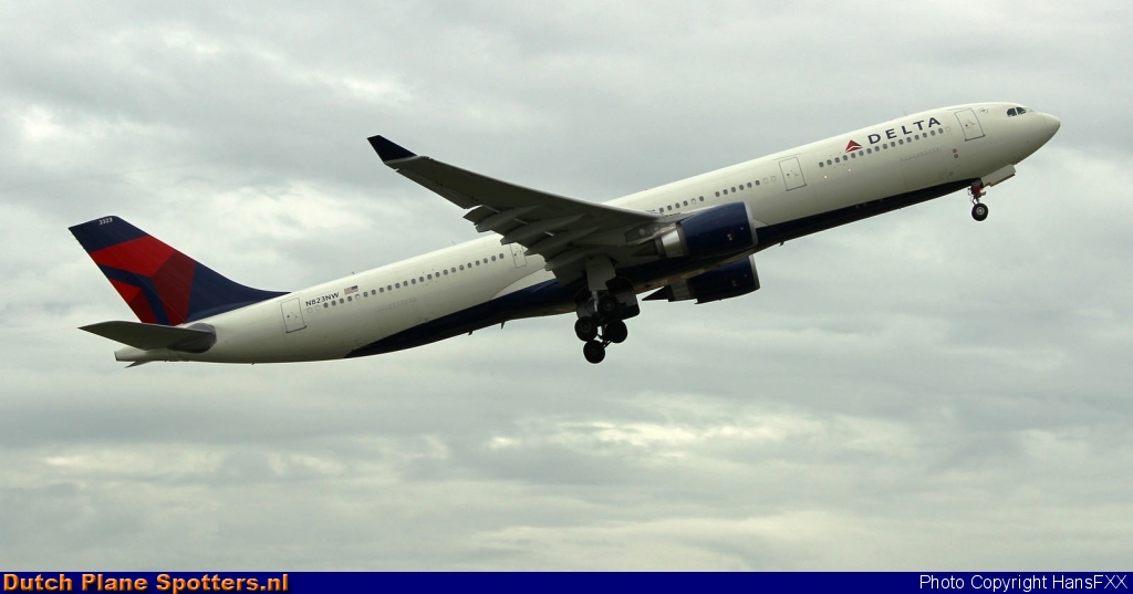 N823NW Airbus A330-300 Delta Airlines by HansFXX