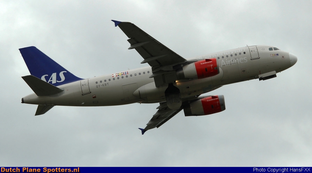 OY-KBT Airbus A319 SAS Scandinavian Airlines by HansFXX