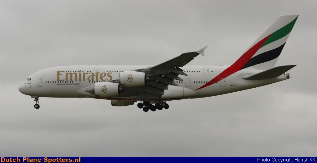 A6-EES Airbus A380-800 Emirates by HansFXX