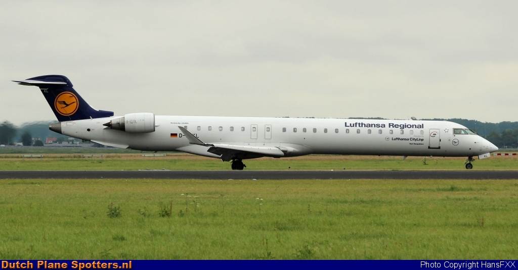 D-ACKL Bombardier Canadair CRJ900 CityLine (Lufthansa Regional) by HansFXX
