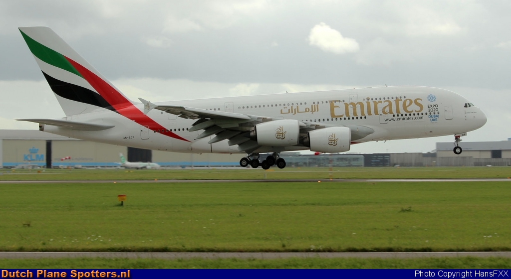 A6-EOP Airbus A380-800 Emirates by HansFXX