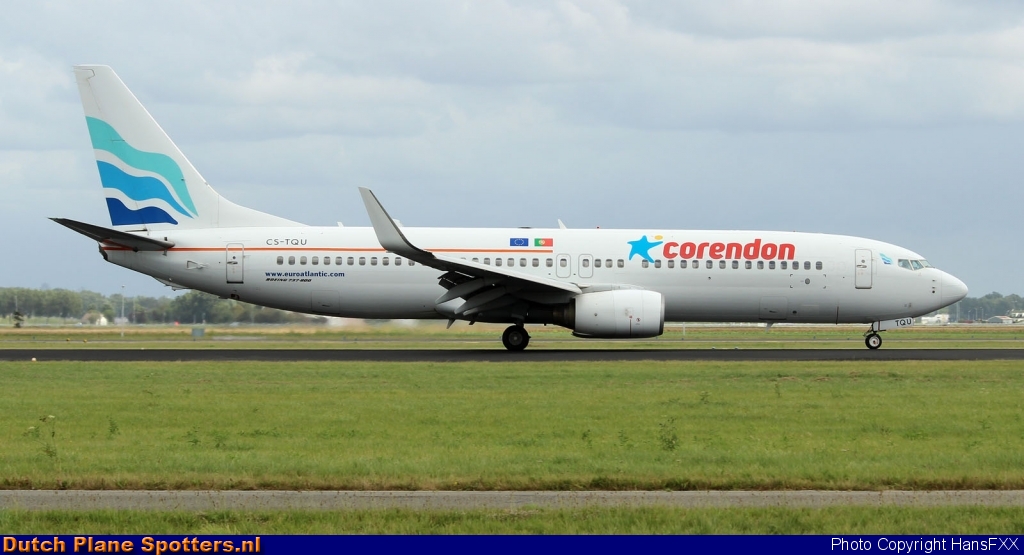 CS-TQU Boeing 737-800 Euro Atlantic (Corendon Dutch Airlines) by HansFXX