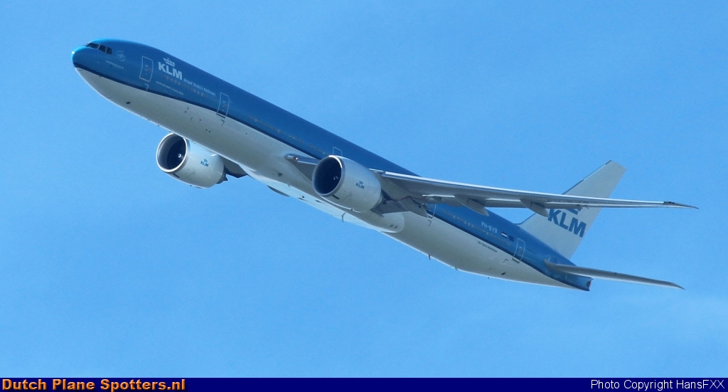 PH-BVR Boeing 777-300 KLM Royal Dutch Airlines by HansFXX