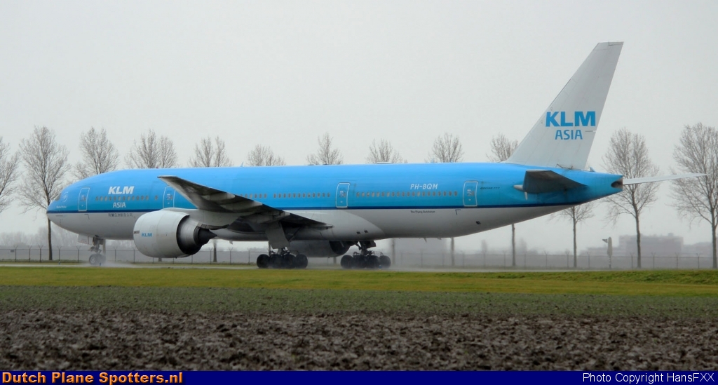 PH-BQM Boeing 777-200 KLM Asia by HansFXX