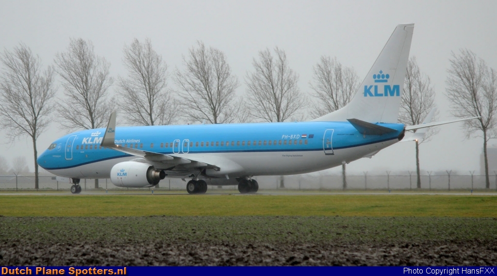 PH-BXD Boeing 737-800 KLM Royal Dutch Airlines by HansFXX