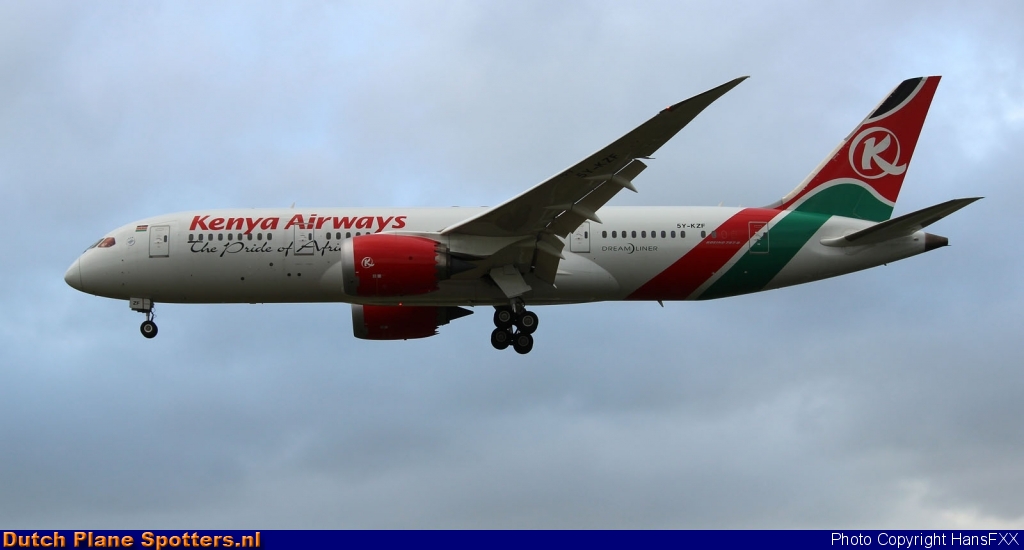 5Y-KZF Boeing 787-8 Dreamliner Kenya Airways by HansFXX