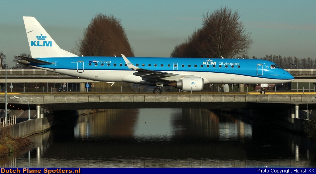 PH-EZM Embraer 190 KLM Cityhopper by HansFXX