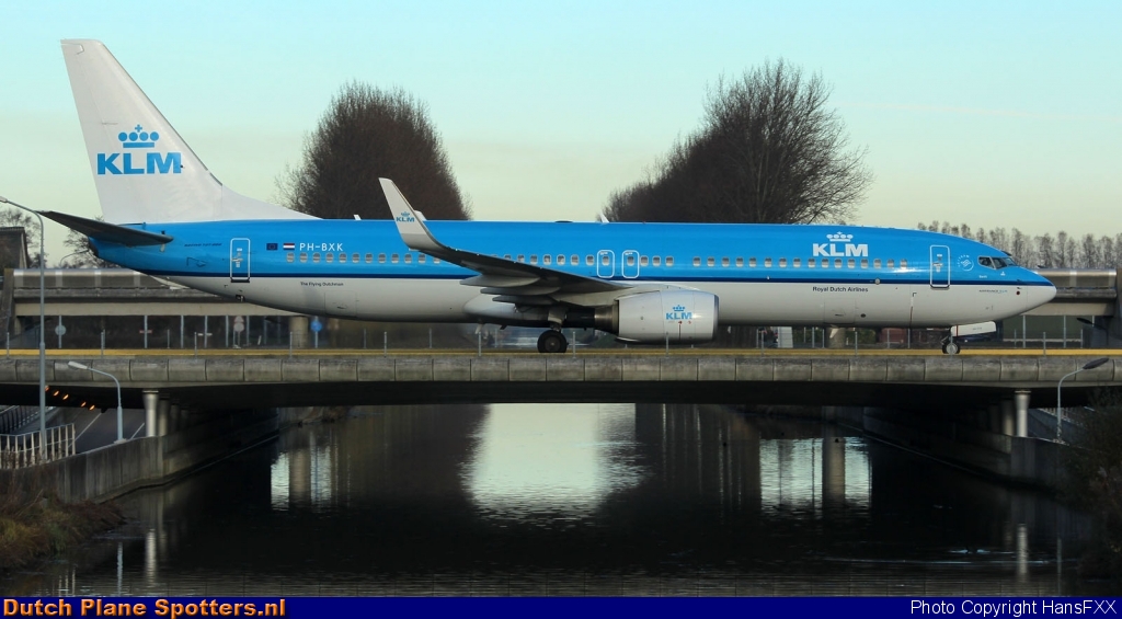 PH-BXK Boeing 737-800 KLM Royal Dutch Airlines by HansFXX