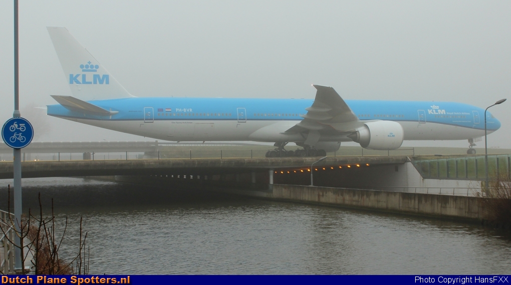 PH-BVR Boeing 777-300 KLM Royal Dutch Airlines by HansFXX