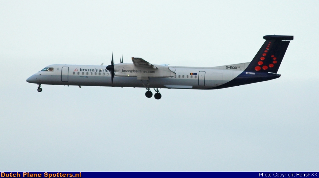 G-ECOI Bombardier Dash 8-Q400 Flybe (Brussels Airlines) by HansFXX