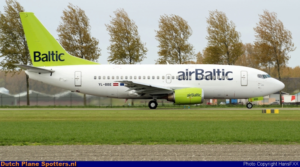 YL-BBE Boeing 737-500 Air Baltic by HansFXX