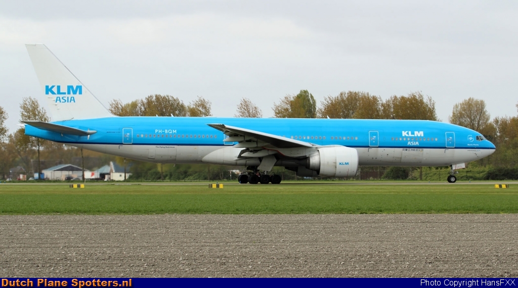 PH-BQM Boeing 777-200 KLM Asia by HansFXX