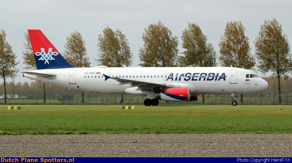 YU-APH Airbus A320 Air Serbia by HansFXX