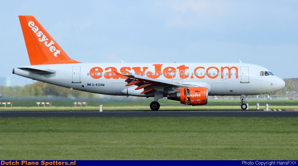 G-EZAM Airbus A319 easyJet by HansFXX