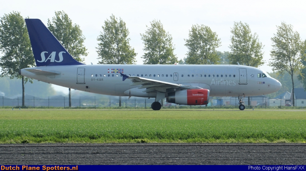 OY-KBR Airbus A319 SAS Scandinavian Airlines by HansFXX
