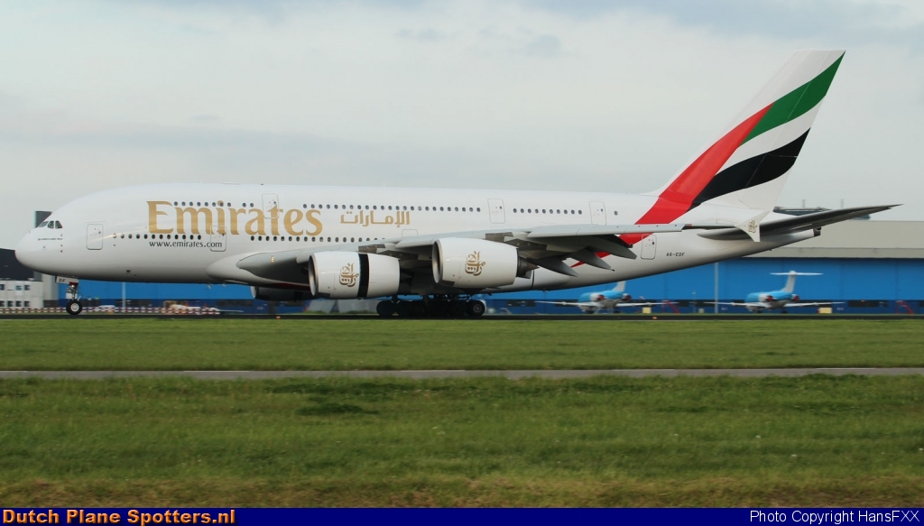 A6-EDF Airbus A380-800 Emirates by HansFXX
