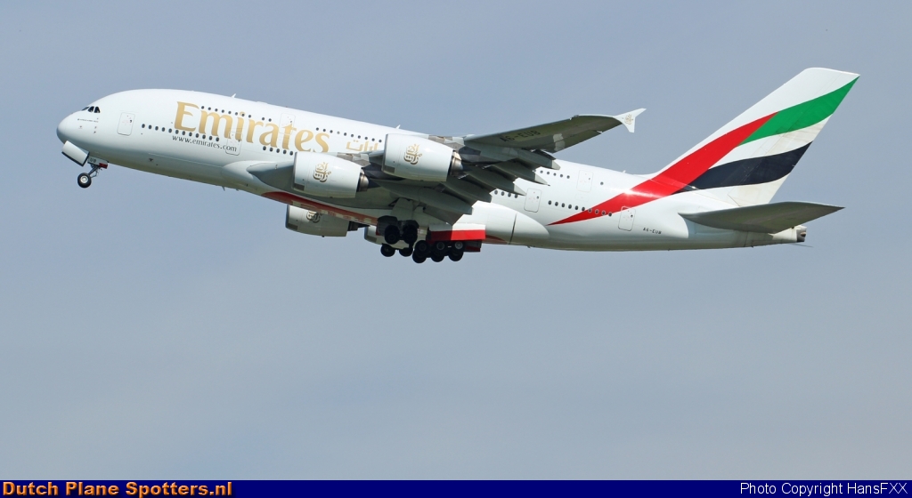A6-EUB Airbus A380-800 Emirates by HansFXX