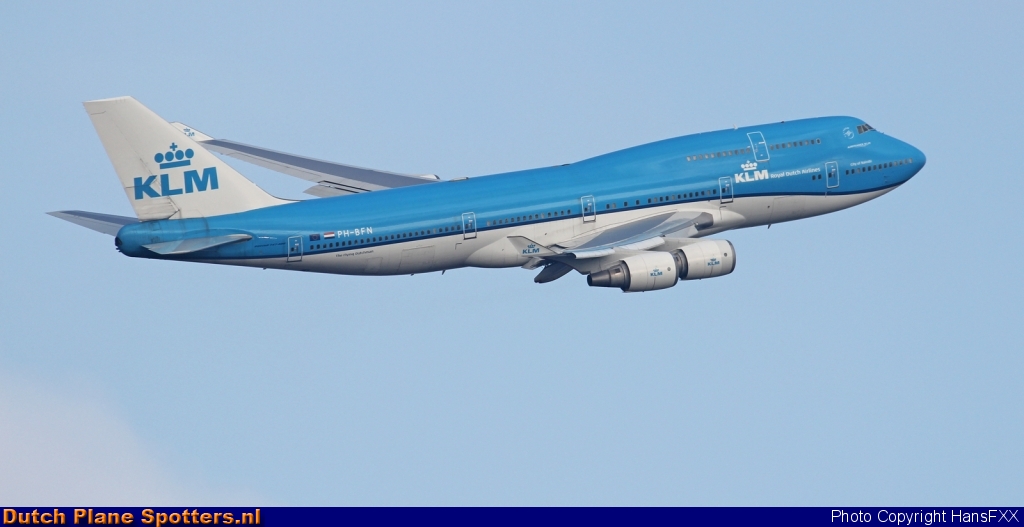 PH-BFN Boeing 747-400 KLM Royal Dutch Airlines by HansFXX