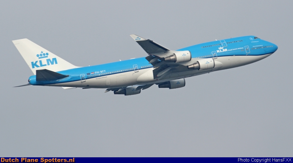 PH-BFY Boeing 747-400 KLM Royal Dutch Airlines by HansFXX