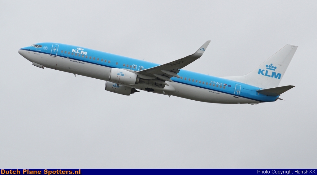 PH-BCE Boeing 737-800 KLM Royal Dutch Airlines by HansFXX