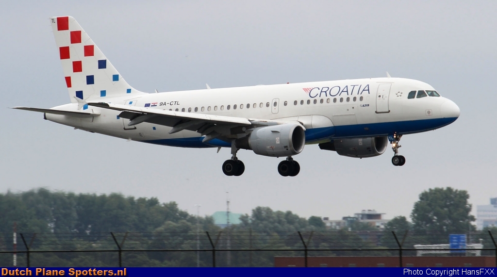 9A-CTL Airbus A319 Croatia Airlines by HansFXX