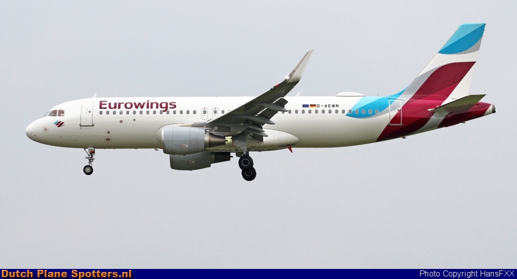 D-AEWN Airbus A320 Eurowings by HansFXX