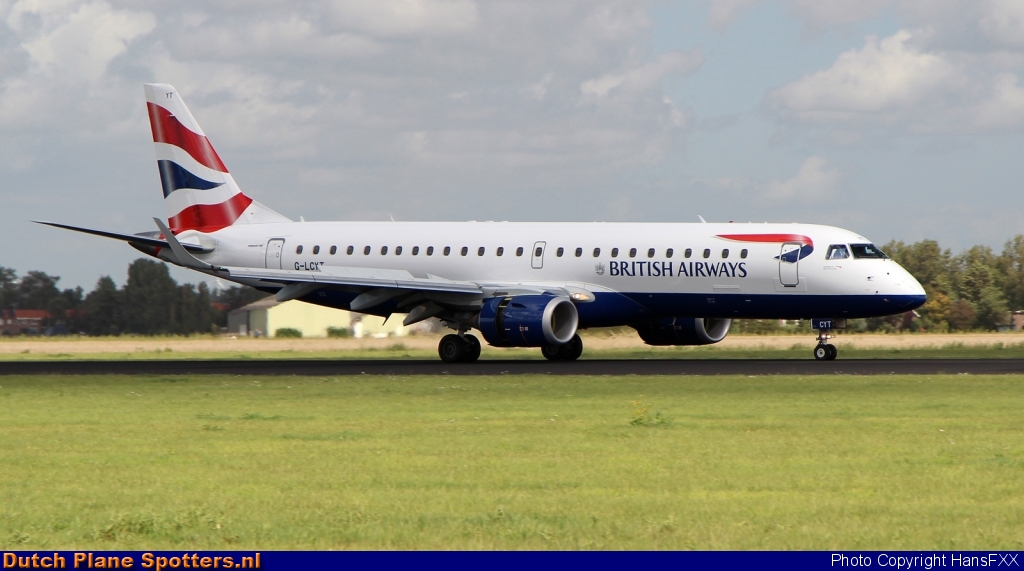 G-LCYT Embraer 190 BA CityFlyer (British Airways) by HansFXX