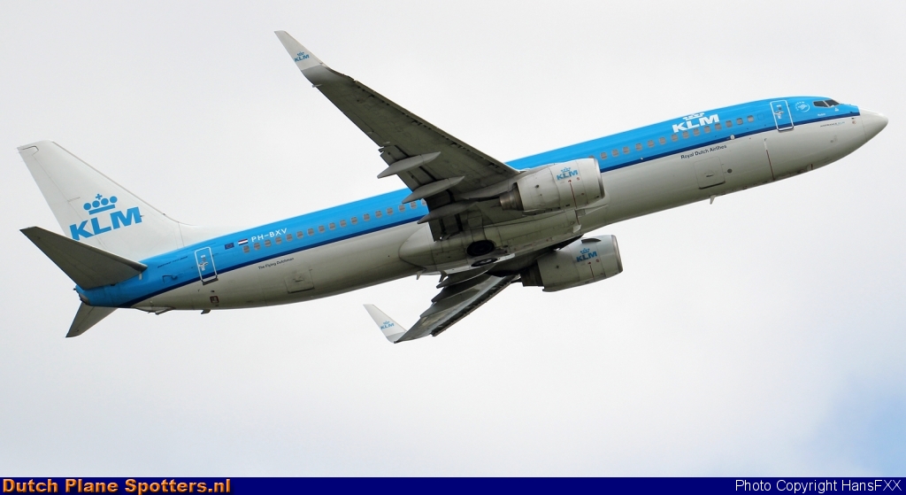 PH-BXV Boeing 737-800 KLM Royal Dutch Airlines by HansFXX