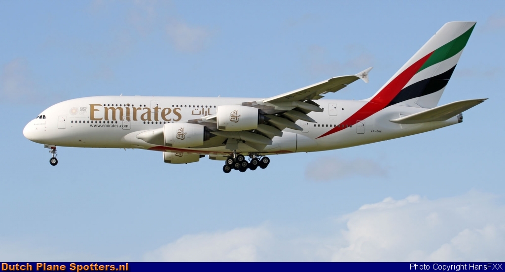 A6-EUC Airbus A380-800 Emirates by HansFXX